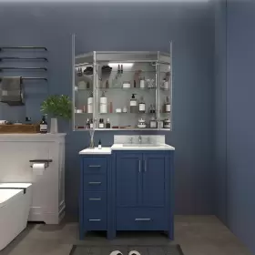 S30364DX ALLSUMHOME Bathroom Light Medicine Cabinets Recessed #3