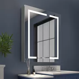 S30364DX ALLSUMHOME Bathroom Light Medicine Cabinets Recessed