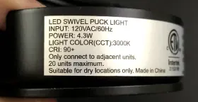 MVP-1-30-BK-B AMERICAN LIGHTING Puck Light Led #2