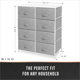 32079-LGY-AM BINO Fabric Dresser Organizer Light Closet #2