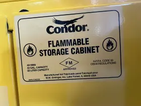491M66 CONDOR Flammables Safety Cabinet Undercounter Close #2