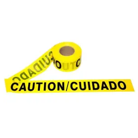 Cordovan T20103 Cordova 2.0 Mil X 3 Inch Yellow Barricade Tape Caution And Cuidado