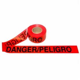 Cordovan T20213 Cordova 2.0 Mil X 3 Inch Red Barricade Tape Bilingual Danger And Peligro