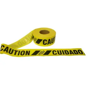 Cordovan Tr60103 Cordova 6 Mil X 3 Inch Yellow Barricade Tape Caution And Cuidado