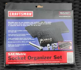 965287 CRAFTSMAN Socket Organizer Tray Set Cabinet Toolbox
