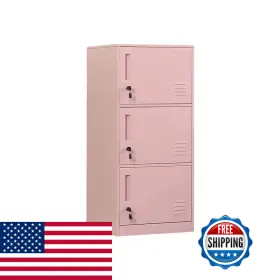 Daytoys B0bjkp1k7k 3 Door Metal Vertical Storage Locker For Kids Bedroom Children Room