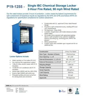 P19-1255 DENIOS Hazmat Storage Locker Gallon Flammable #2
