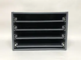 307-95 DURHAM Rolled Steel Slide Rack Compartments