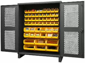 HDCV60-54B-95 DURHAM Ventilated Cabinet Bins