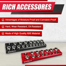 ZH009 EACELIY Magnetic Socket Organizer Set Trays #3