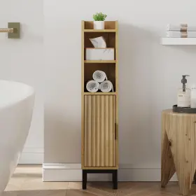 Fernitry B0drv1qjgz Narrow Bathroom Storage Cabinet Corner Toilet Paper Floor