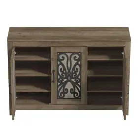 SH-KOPU191137AH GALANO Knotty Oak Ash Stone Wood Shoe Storage #3
