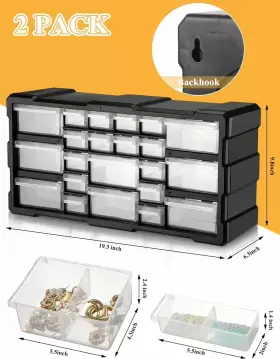 CRAFTS-02 GERRII Pack Drawer Stackable Storage Cabinet #3