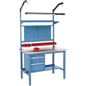 319303BL GLOBAL INDUSTRIAL Workbench Steel Square Edge Bench
