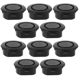 Homoyoyo Ns0gxgqzrxz915ti5537ugnq 10pcs Car Rear Bumper Radar Hole Cover Plastic Plugs Black