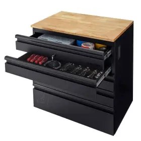 HTC100007-EX HUSKY Welded Steel Garage Base Cabinet Blac #2