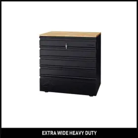 HTC100007-EX HUSKY Welded Steel Garage Base Cabinet Blac
