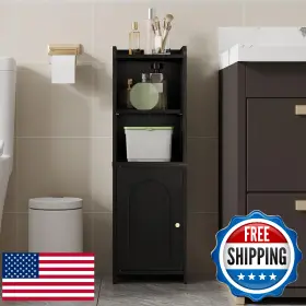 B0CZ9BHT56 HZUANERI Bathroom Storage Cabinet Corner Floor