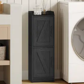Hzuaneri B0f3243shv Bathroom Storage Cabinet Small Corner Floor Door Shelves Narrow