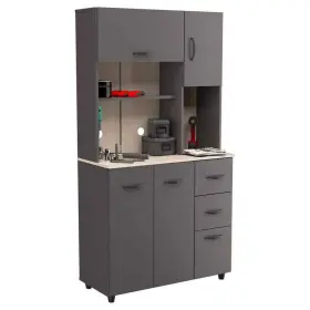 GCM-068 INVAL Slab Door Maple Assemble Microwave Storage #2
