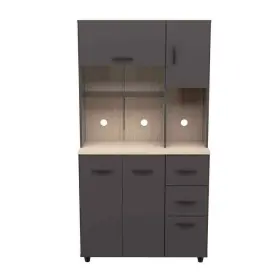 GCM-068 INVAL Slab Door Maple Assemble Microwave Storage