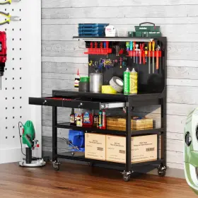 Hd-dl-qjg KAIKEEQLI Rolling Storage Cabinet Steel Garage Bla #2