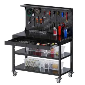 Hd-dl-qjg KAIKEEQLI Rolling Storage Cabinet Steel Garage Bla