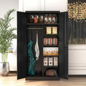 Zyhd-wjgyg-b KAIKEEQLI Steel Wardrobe Locker Homeoffice #2