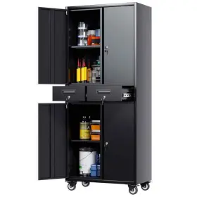 WB-003B KAIKEEQLI Storage Freestanding Cabinet Whee