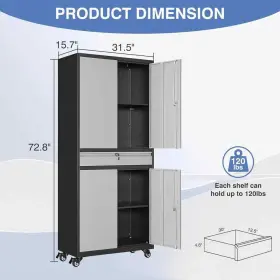 DBGJ2023128BG LISSIMO Steel Freestanding Cabinet Dra #2
