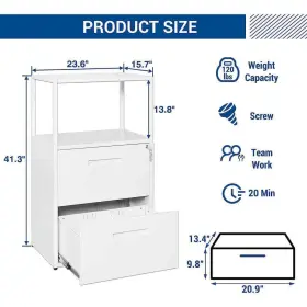 WDBSE202114Y LISSIMO Garage Cabinet Tier File Shelves Loc #2