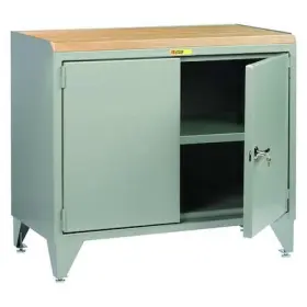 MJ3-LL-2D-2448 LITTLE GIANT Bench Cabinet Maple Top Doors