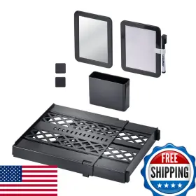Lockermate B0b7btx1tp Adjust-a-shelf 6-piece Locker Accessories Set Extends To Fit Your