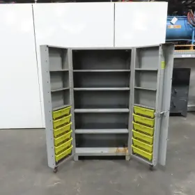 1127 LYON Shelf Double Door Tool Storage Cabinet