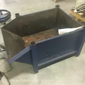 101140STEELBIN1 MANUFACTURER UNKNOWN Steel Scrap Hopper Usip