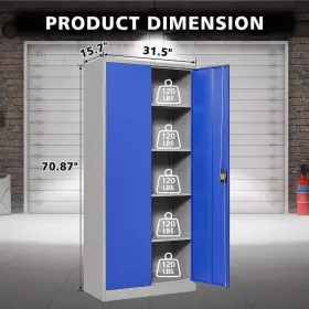DBWG202255B MLEZAN Shelves Freestanding Garage Cabinet #2