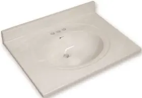 112003 PREMIER Vanity Top Sink Swirl #3
