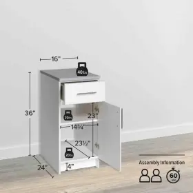 WED-1636 PREPAC Wood Freestanding Garage Cabinet Laminate #2