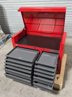 JSTV4228CD12RG PROTO Top Chest Tool Box Drawer Steel Dent #3