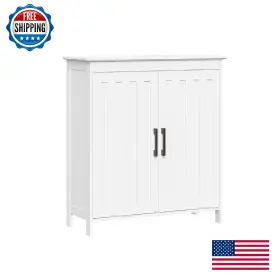 B09XBZ57SC RIVERRIDGE Monroe Floor Storage Cabinet Bathroom