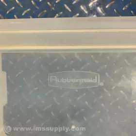1992361 RUBBERMAID Transparent Storage Tote Usip #2