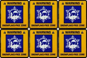 SNOWFLAKE6 STKR COMMANDER Trump Snowflake Zone Bumper Tool