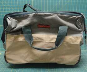 03264 STOREHOUSE Rolla Tool Bag Canvas Rolling