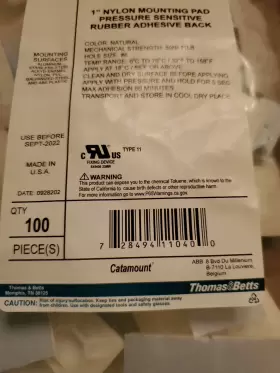 MPNY-1000-9-C THOMAS BETTS Cable Ties Mounting Pad #2