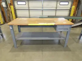 H-1137-WOOD ULINE Bench Table Top Drawer