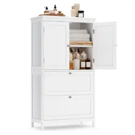 B0BYHRYK5D VASAGLE Floor Storage Cabinet Drawers Doors Shelf