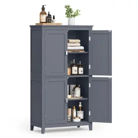 B0CLGWXY1P VASAGLE Floor Storage Cabinet Doors Shelves