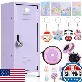 Vercraft B0d49mcxw6 12 Pcs Mini Locker 10.8 Inch Miniature Storage Lock And 2 Keys Small