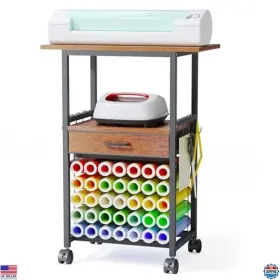 B0DK8VL727 VISIT THE HOMSOROUT STORE Rolling Craft Organizer