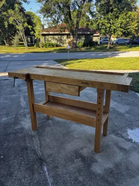 419000009515 WHITE GATE Workbench Natural Wood